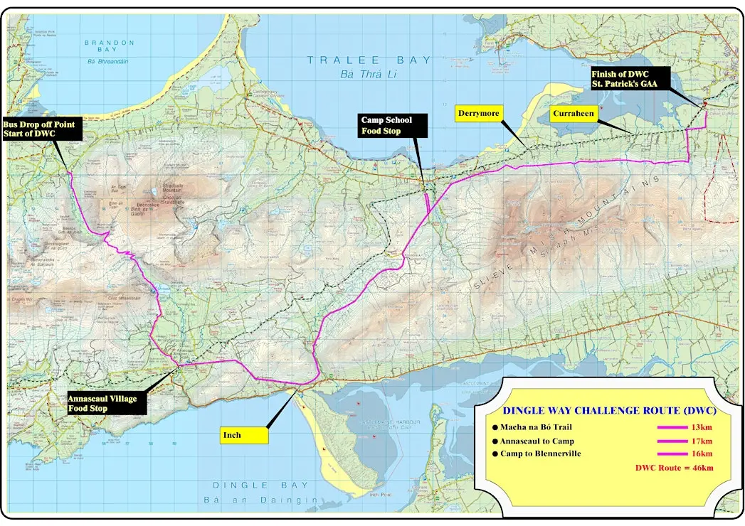 Dingle Way route map